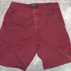 American eagle men shorts maroon size 31